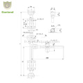 GL-11115 Ensemble de verrouillage de porte de conteneur d'expédition de cargaison sec